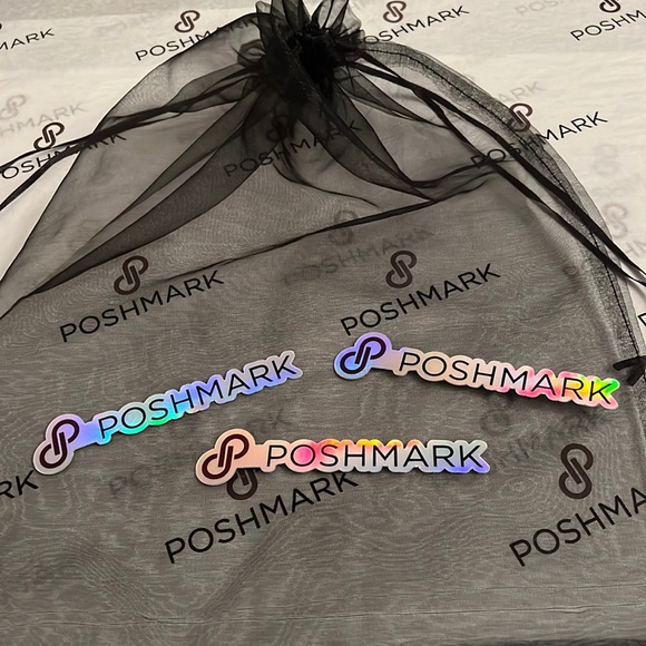 Poshmark Set of (3) Holographic 4.5” Long Stickers - Picture 1 of 3